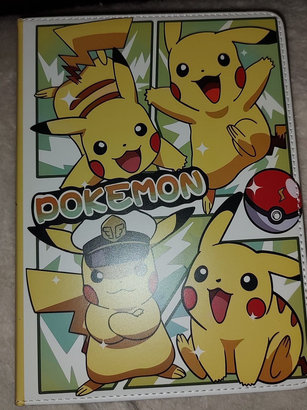 New! A5 Pokémon Pikachu Soft Cover Notebook- Yellow Graphic